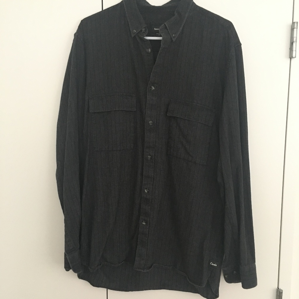 Worker Stripe Long Sleeve Regular Fit Shirt